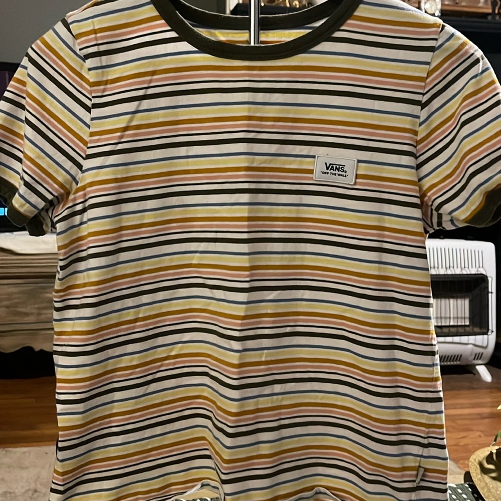 Vans striped crop top